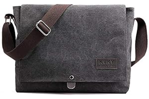 kiss me Cross Body Bag for Men, Canvas Messenger Shoulder Bags for Work School Hiking Travel