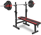 90kg Gewicht bestehend aus: 4x10 kg, 8x5 kg, 4x2,5 kg Hantelscheiben, Langhantelstange (167 cm, 9 kg). Das Gesamtgewicht des Hantelsets beträgt: 99,5 kg.