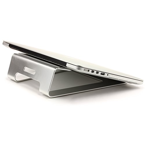 [WoW] Original UrCover Aluminium Notebookständer und Halter für Apple Macbook Pro/Retina, [DEUTSCHER FACHHANDEL] Samsung Laptop, Asus Laptop, Lifebook, Netbook, Notebook, Lenovo Ultrabook Silber - 3