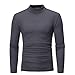 Produktbild Quaan Herbst Winter Herren Herbst Winter Rein Farbe Rollkragen T-Shirt Oben Bluse Sweatshirt Zur Seite Fahren Beiläufig Party Sport warm weich gemütlich Retro Klassisch Weste Windjacke Weste