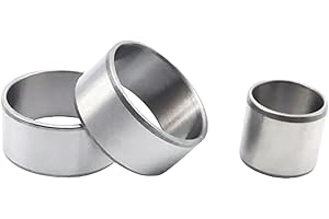 MCTIES 2 uds cojinete de acero casquillo del cojinete del eje con un diámetro interior de 20mm, 20x25x15mm manguito espaciador resistente al desgaste de alta resistencia, manguito de pasador