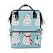 Produktbild Weiß Schneemann Winter Maskottchen Große Kapazität Windel Taschen Mummy Rucksack Multi Funktionen Wickeltasche Tasche Handtasche Für Kinder Babypflege Reise Täglichen Frauen