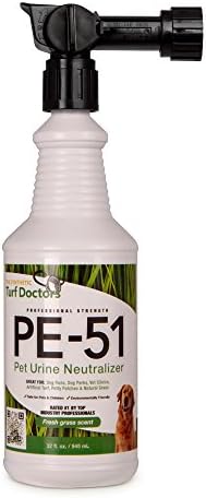 PE-51 Pet Odor Urine Eliminator Neutralizer and Grass Sanitizer Professional Strength Rated #1 By Industry Professionals