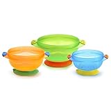 Munchkin Three Stay Put Suction Bowl 3-Pack