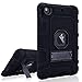 Produktbild SMART LEGEND Tasche für iPad Mini Hülle, iPad Mini 2 Hülle, iPad Mini 3 Hülle 3 in 1 Weiche Silikon Bumper 360 Grad Schutzhülle Full body Premium Case Protective Cover Schale mit Standfunktion Etui - Schwarz