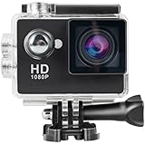 Topjoy 1080P Full HD 2.0 inch Screen Waterproof Sports Action Camera Cam DV 12MP DVR Helmet Camera Sports DV Camcorder 140 Degree Wide Lens