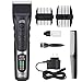 Produktbild Haarschneidemaschine Oumte Profi Haarschneider Maschine Haare Bartschneider Herren Haartrimmer Männer Elektrische Trimmer Hair Clipper Set für Friseur Wiederaufladbare LCD Display Haarscherer