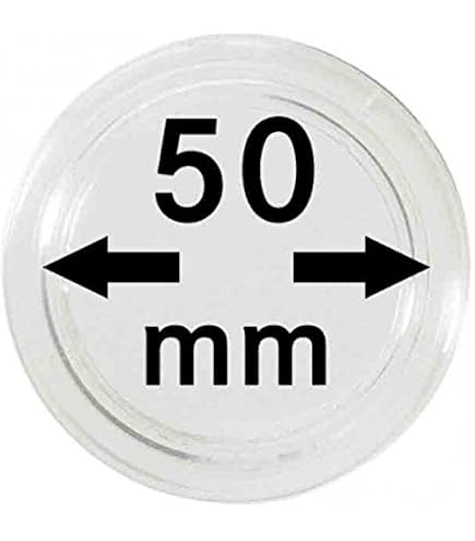 Leuchtturm 347755 – 10 Capsules XL Pour Pièces De Monnaie (21-62 Mm) Avec 14 Anneaux D'espacement – Protection Anti-rayures