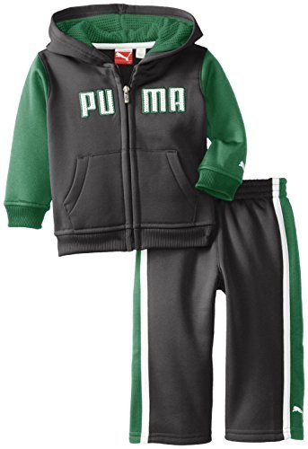PUMA - Kids Baby Boys Infant Logo Fleece, Black, 12 Months Color: Black Size: 12 Months (Baby/Babe/Infant - Little ones)