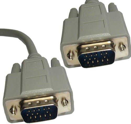 CDEX-260 14 pin HD15 Male to HD15 Male VGA / SVGA 15m / mtr 49ft Male to Male Monitor Cable Grey