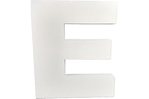 Decoporex - Lettera E 40 cm di altezza e 5 cm di spessore per eventi, compleanni, matrimoni, celebrazioni