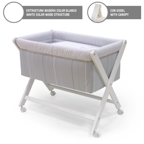 Cambrass Small Bed X Wood Canopy (46 x 78 cm, Jungle Unic)
