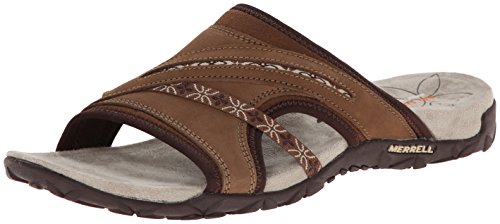 Merrell Terran Slide, Women's Slip-On Slippers - Brown (Dark Earth), 8 UK