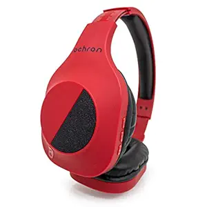 OCHRON Tunes ARC (Red) Over-Ear Wireless Bluetooth Headphones, Upto 35 Hours of Battery with Bluetooth v5.0