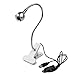 Produktbild Mini-Clip auf Schreibtisch USB-LED-Licht-Scheinwerfer zum Lesen Studieren von Arbeits- und Computer-Tastaturbeleuchtung im Schlafzimmer mit Klemme und flexiblem Hals-ohne AC-Adapter Dekor Nachtlichter