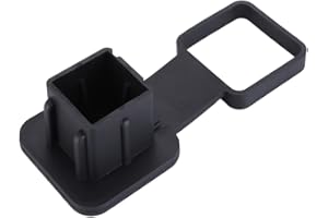 WOETWOAT 2 Pollice di Protezione Cap Rimorchio Accoppiamento con Staffa,copritubo in gomma per rimorchio,Copertura di Gomma Rimorchio Accoppiamento Testa di Sfera Auto