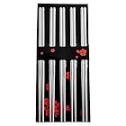 Perfect Pricee Stainless Steel Round Chinese Chopsticks, Medium(Multicolour) - 5 Pairs