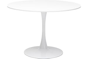 ‎KARE Kare Design Tisch Schickeria, Weiß, 110cm Durchmesser, Platz für 4-6 Personen, moderner runder Esszimmertisch, Tischmöbel für Wohnzimmer, 74x110x110cm (H/B/T)
