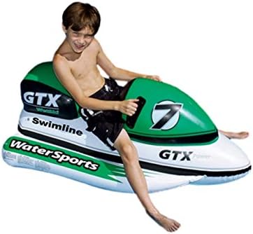 Swimline 9027SL GTX Wet Ski & Wild Ride - On Water Bike Inflatable Float 9027