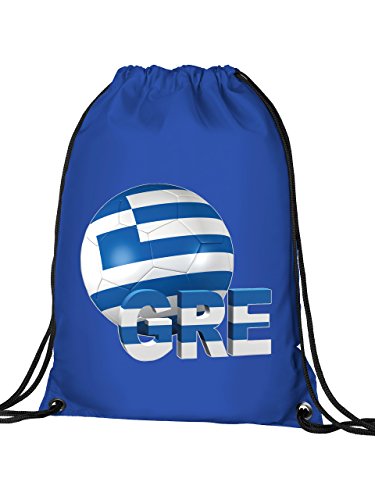 Griechenland FANSHIRT 5135 Turnbeutel (Blau)