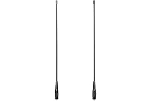 Retevis RHD771 Walkie Talkie Antena SMA-F, Antena de Caza, Banda Dual VHF/UHF 144/430MHZ con con WALKIE Retevis RT5R RT5 RT5RV RT7 RT21 BAOFENG BF UV-5R UV-5RA UV-5RB UV-5RC BF-888S (2 PACS)