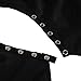 Black Pro Salon Hair Cutting Gown Barber Cape Cloth