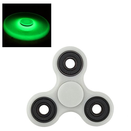 Shine in the dark Fidget Hand Spinner at high speed Toys Fingers Bright for Children and Adults - Best Stress Reducer Relieves Anxiety and Trouble ADHD (Bright)