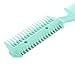 Green Plastic Comb w 2 Pcs Hair Cutting Trimmer Razor