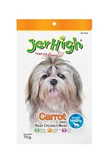 Jerhigh Carrot Stix Dog Treats, 70 g (Pack of 3)