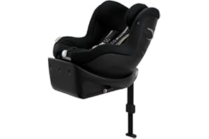 CYBEX Gold fotelik samochodowy Sirona Gi i-Size Plus z bazą, Od ok. 3 miesięcy do 4 lat (Od urodzenia z wkładką niemowlęcą), Maks. 20 kg, 61–105 cm (Od 40 cm z wkładką niemowlęcą), Moon Black