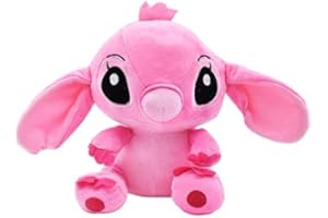 Miotlsy Stitch Peluche Giocattoli 20 cm Stitch Peluche Cartoon Rosa Peluche Giocattoli Soft Animal Doll Carino Animale Peluche Peluche Compleanno Regali di Natale