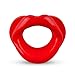 Produktbild XOXO Mundknebel mit geformten Lippen Design, BDSM Bondage Ball Gag Knebel (Rot)