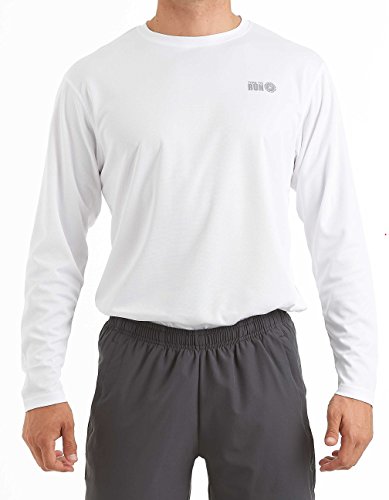 Time To Run Haut Tee-Shirt de Running/Courir/Gym/Exercice préféré à Manches Longues pour Hommes L Blanc