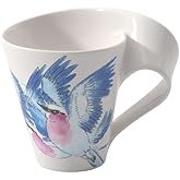 Villeroy & Boch NewWave Caffè Kaffeebecher Gabelracke, 300 ml, Höhe: 11 cm, Premium Porzellan, Lila