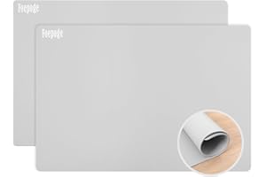 Foepoge - Tapetes de silicona extra gruesos de 2 mm para encimera de cocina, resistente al calor, 23.6 x 15.7 pulgadas, protector de encimera de silicona mate grande, almohadilla de silicona para