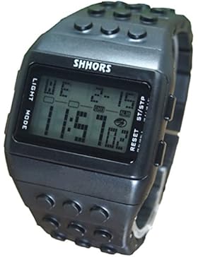 Farbe Multifunktion Armbanduhr - SHHORS Volltonfarbe Farbe Multifunktion Wasserdichte LED Kinder Armbanduhr Schwimmen...