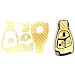 Produktbild CARBON Gold Folie Dekor Schlüssel MB W168 W202 W203 W208 W209 W210 W211 W215 SLK