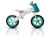KinderKraft Runner Laufrad aus Holz mit Tasche und Klingel in 2 Farben (Stars) - 2
