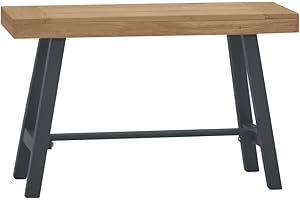 vidaXL Wooden Bench Dining Room Bench Hallway Bench Kitchen Bench Dining Bench Solid Wood Bench Stool Vintage Charm 80 cm Solid Wood Teak
