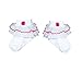 Baby Girls Cute CERISE PINK ROSE Frilly Socks in White (6-12 Months)