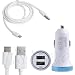 Produktbild JimTw-DE 5v 2.1a Typ C 3,1 Auf Zwei Usb 3.0 Das Kabel + Led - Licht Auto - Ladegerät Für Lg Nexus S. G5-5