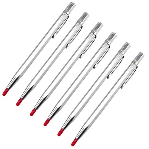 Anano - Set di 6 strumenti in metallo per incisione, punta in carburo