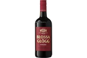‎BLOSSA Blossa Vinglögg 0.75L (10% Vol.) | Nordischer Roter Glühwein | Der Beliebteste Glögg Schwedens mit Winterlich Aromen aus Kardamom und Nelke