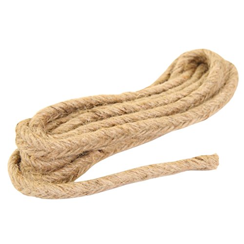 Preisvergleich Produktbild Xclou Juteband - Baumwollgarn geflochten - Gartenschnur in Natur - Bindfaden zum Festbinden - Deko-Kordel - Gartenband für Indoor und Outdoor-Bereich