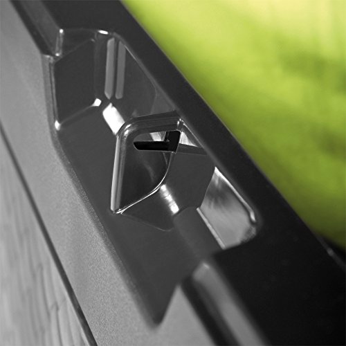 Truhe mit klappbarem Deckel Rato Tischtruhe Spielzeugtruhe Auflagenbox Rattanoptik anthrazit - 6