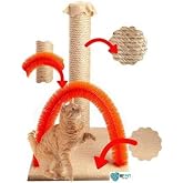 BY PET Cat Scratching and Scratching Board (Red)