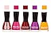 Fashion Bar Nail Polish in Shimmer Light Pink,Voilet Purple,Maroon,Purple ,Light Ornage Shades RS.279.00