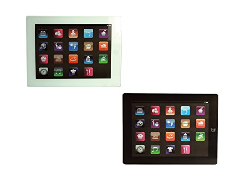 COM-FOUR® Glas-Schneidebrett in Tablet-Optik, schwarz
