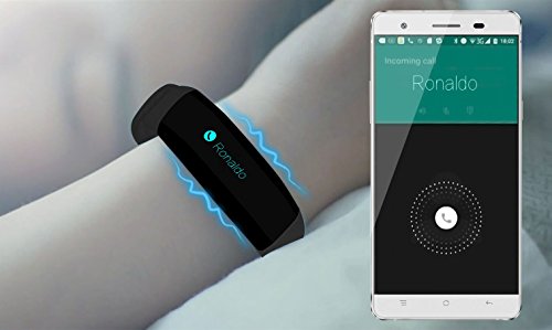 Cubot V2 Fitness Armband mit Pulsmesser – Bluetooth 4.0 Aktivitätstracker mit OLED Display zur Herzfrequenz, Kamera Fernbedienung, Schrittzähler, Kalorienzähler, Fitnessaufzeichnung, Entfernung, Schlafanalyse, SMS Anrufe Reminder, wasserdicht IP65, kompatibel mit iOS 8.0 oder höher und Android 4.3 oder höher. - 7