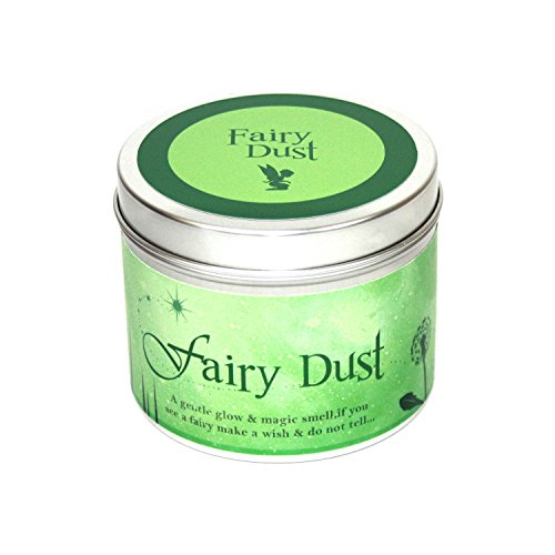 Fairy Dust - Vela aromática con purpurina de jazmín con hebilla de honor, ideal para veganos, regalo mágico con purpurina especial, pixies folklore Fantasy hadas, regalo relajante, aromáticos, literario, regalo